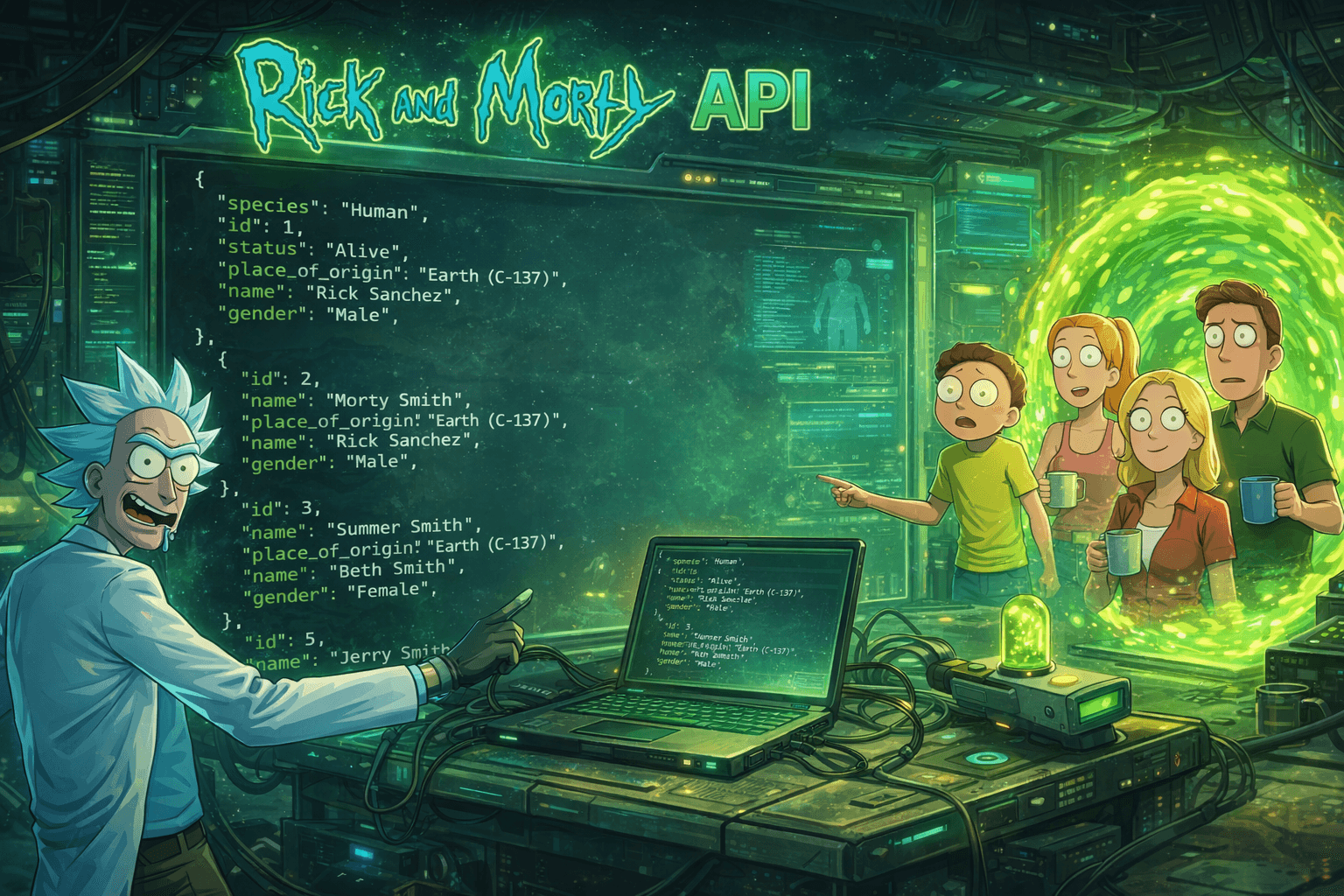 Rick and Morty API (MVP) preview