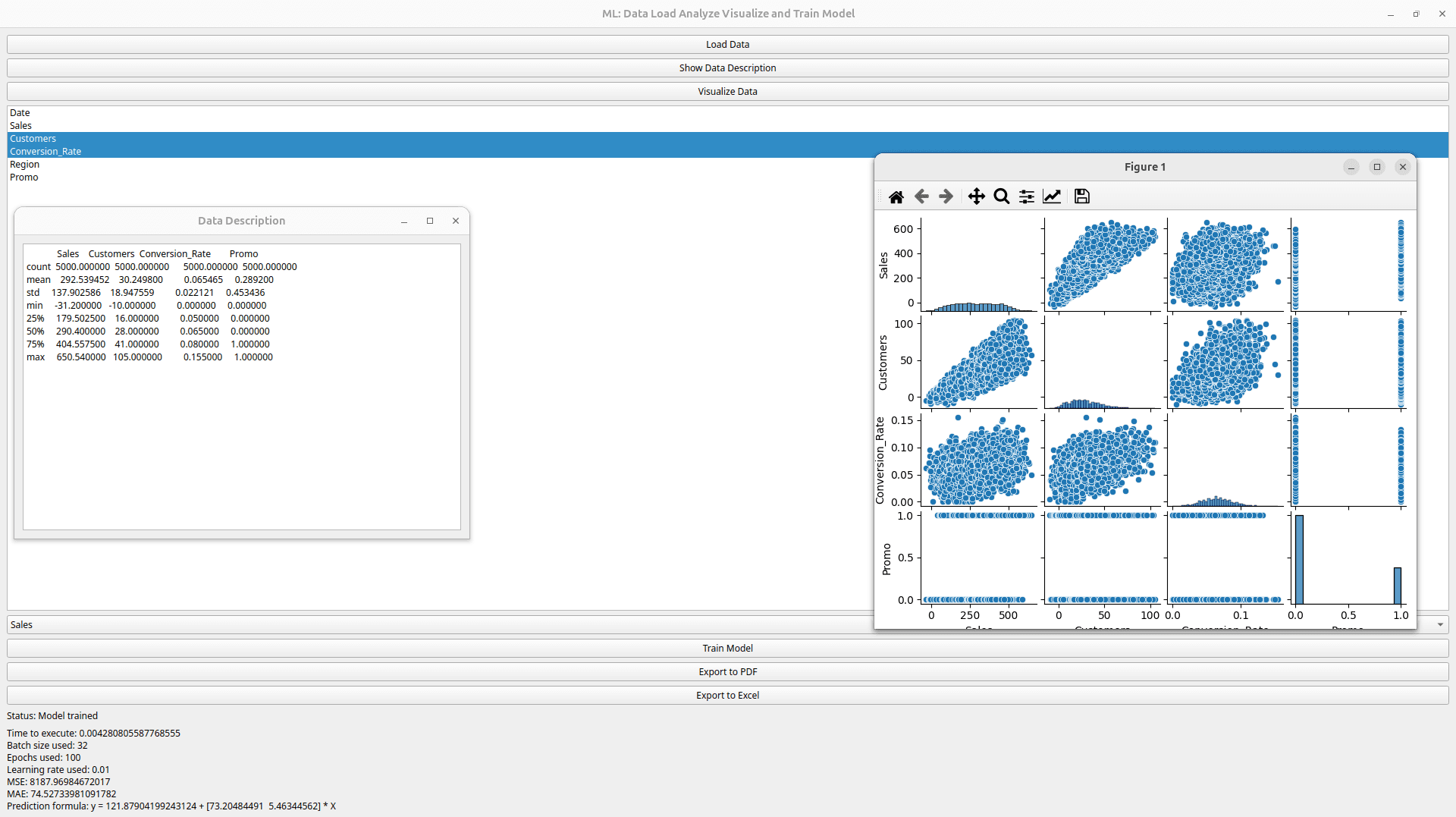 ML Data Analysis Suite preview